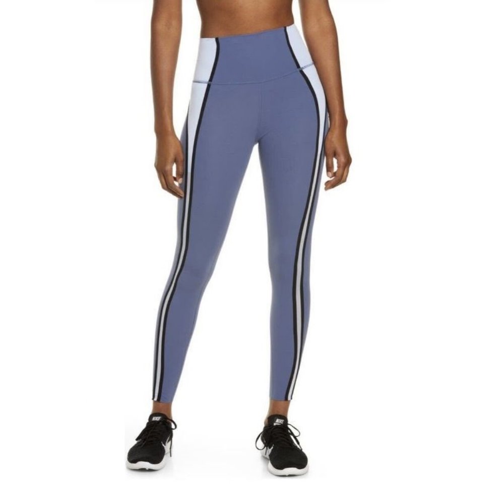 Nike Yoga Dri Fit Luxe High Rise 7/8 Tight Fit Training Tights DM7671-491 XXL